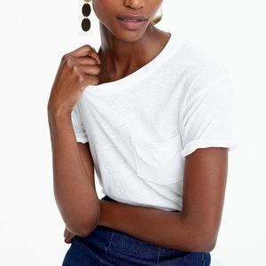 J Crew Pocket T-shirt Bodysuit in White